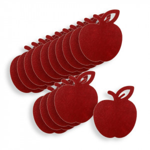 Mar pasla rosu 3,2x4cm 15/set
