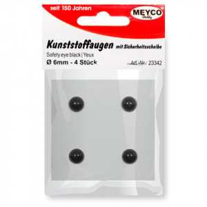 Ochisori rotunzi plastic cu surub 0,6cm 4/set Meyco 23342