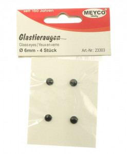 Ochisori rotunzi sticla 0,6cm 4/set Meyco 23303