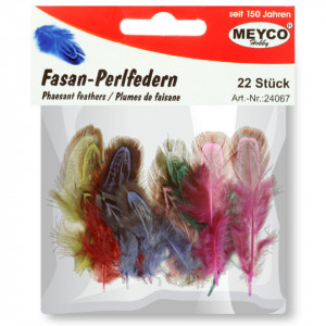 Pene fazan 6-8cm 22/set Meyco 24067