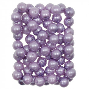 Perla sticla rotunda lila 11x12mm 145g