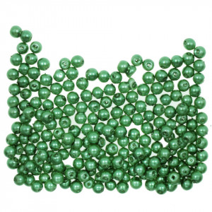 Perla sticla rotunda verde deschis 3,5x4,5mm 18g