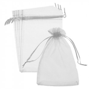 Saculet organza 10,5x13/15,5cm 5/set