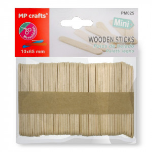 Spatula lemn natur 1x6,5cm 50/set MP PM025