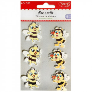 Albina 3D lemn si pasla cu adeziv 4x3cm x 4mm 6/set Daco AD300