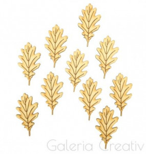 Frunza de stejar placaj 2,5x4,4cm 10/set