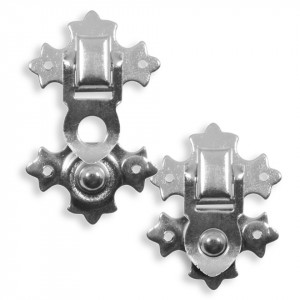 Inchizatoare argintie pentru cutie 2,9x3,7cm 2/set X31