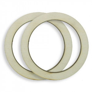 Inel placaj plop 11x1x0,8cm 2/set