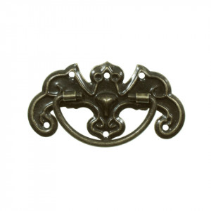 Maner metalic bronz decorativ 4,3x2,3cm X149