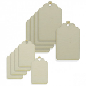 Pandantiv placaj natur model dreptunghiular dantelat cu gaura 5/set