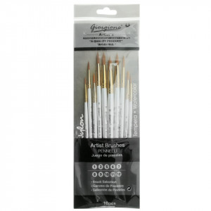 Pensula sintetica varf rotund 10/set Giorgione G-100R