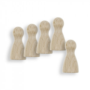 Pion lemn 1,1x2,4cm 5/set Meyco 36197