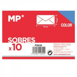 Plic bleu pastel cu lipici 10,5x7cm 80g 10/set MP PS038