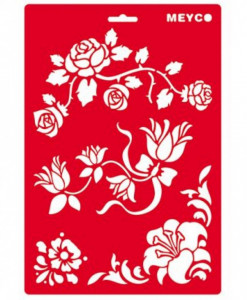 Sablon plastic flori A4 Meyco 66044