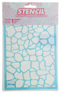 Sablon plastic pete girafa 15x21cm Acrilex 30002