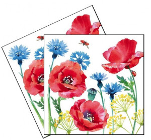 Servetel Maci si albastrele 33x33cm 2/set 13313270