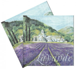Servetel Peisaj lavanda 33x33cm 2/set 13311750