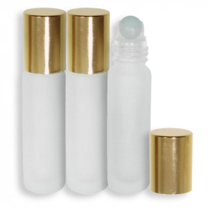 Sticluta roll-on capac auriu 8ml 7x1,9cm 3/set S58 19142