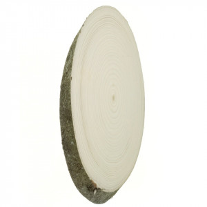 Blat cu scoarta anin oval 14/18x23/29x2cm