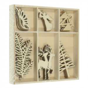 Figurine placaj Craciun-4 6-3cm 30/set DP Craft DPDN-124