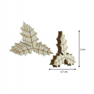 Frunza de scorus placaj pirogravat