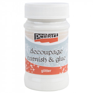 Lac adeziv decupaj cu sclipici 100ml Pentart 2470