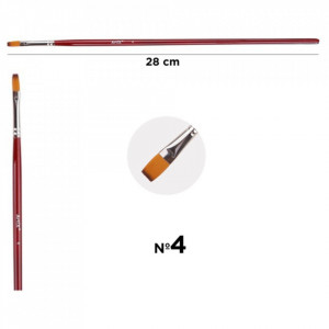 Pensula sintetica varf drept coada lunga Artix PP345