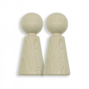Pion lemn 3,7x1,5cm 2/set Meyco 36080