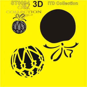 Sablon plastic 16x16cm ITD ST0094