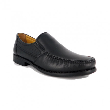 Pantofi Goretti, model 162, culoare neagra, brant cu gel