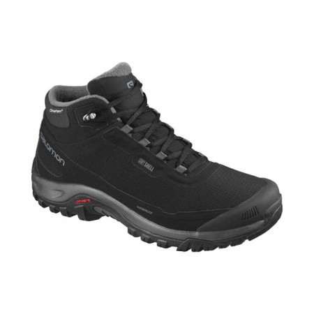 Ghete Salomon Shelter, pentru iarna, impermeabile, comfort termic pana la -7 grade,culoare negru cu gri