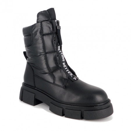 Ghete Pass, model 30004B, imblanite, culoare neagra