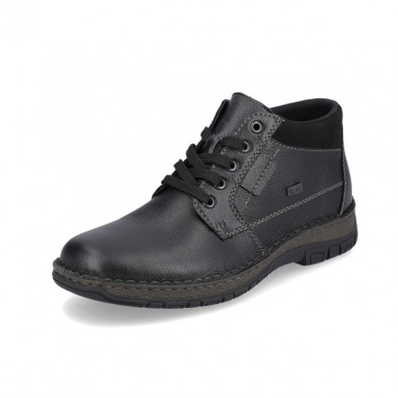 Ghete Rieker, model 05102, impermeabile, blana naturala, culoare neagra