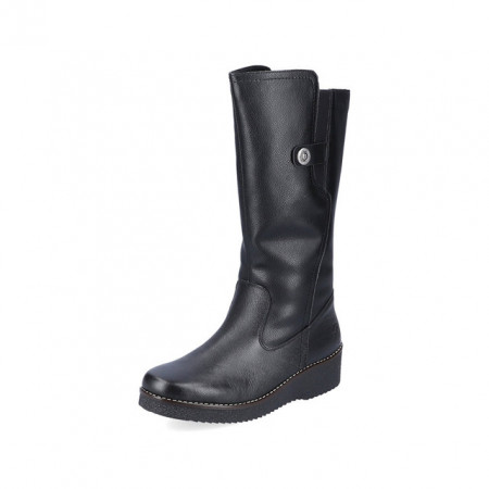 Cizme Rieker, model Y4655, blana naturala, culoare neagra