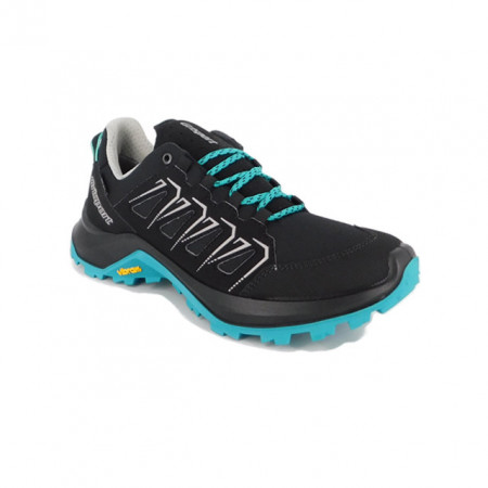 Pantofi Grisport, model 14723, impermeabili, talpa Vibram, culoare negru cu albastru