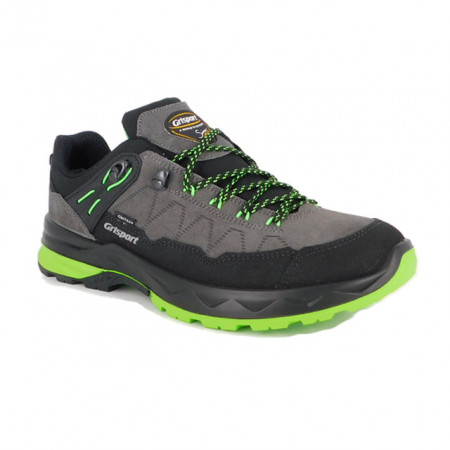 Pantofi Grisport, model 14901, impermeabili, talpa Vibram, culoare gri cu verde