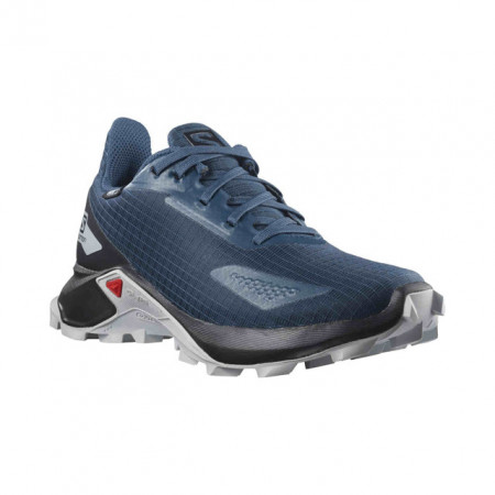 Salomon Alphacross Junior, impermeabili, culoare albastru inchis