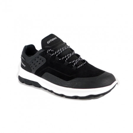 Pantofi Grisport, model 14805, impermeabili, talpa Vibram, culoare negru cu gri