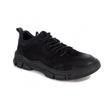 Pantofi Berliner, model 7213, culoare neagra, talpa flexibila