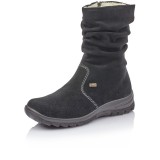 Cizme Rieker, impermeabile, blana naturala, culoare neagra (Z7171)