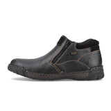 Ghete Rieker B0392, impermeabile, blana naturala, culoare neagra