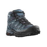 Ghete Salomon X-Ultra Pioneer Mid , impermeabile, Gore-tex, culoare albastru inchis