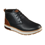 Ghete Skechers Evenston, brant din spuma cu memorie, culoare neagra