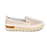 Pantofi Anna Viotti, model 3111, pentru vara, culoare crem