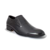 Pantofi C187, piele lacuita, culoare neagra