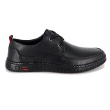Pantofi Otter, model 022, culoare neagra, talpa flexibila