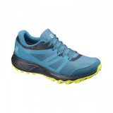 Pantofi Salomon Trailster 2, impermeabili, Gore-tex, culoare albastru cu galben