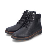 Ghete Rieker B3342, impermeabile, blana naturala, culoare neagra