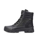 Ghete Rieker, model Z1042, impermeabile, blana naturala, talpa cu fibra de sticla, culoare neagra