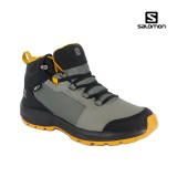 Ghete Salomon Outward junior, impermeabile, culoare gri cu negru